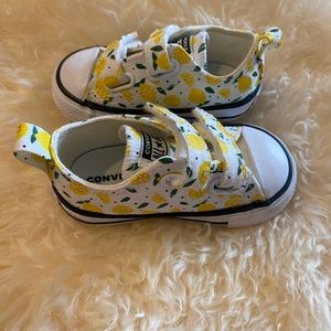 Lemon Converse, infant size 4